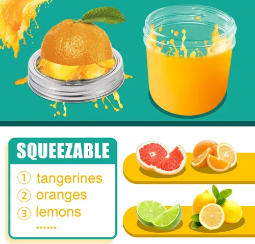 Miniatura 5 de Exprimidor manual de cítricos de acero inoxidable exprimidor de limón compacto prensa de frutas para cocina casera 3.54 pulgadas fácil de limpiar