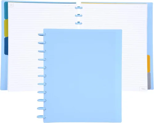 Miniatura 8 de Talia - Cuadernos de notas con tapas, planificador, personalizables, (Azul de Verano, Junior (5.5 pulgadas x 8.5 pulgadas)) Azul verano