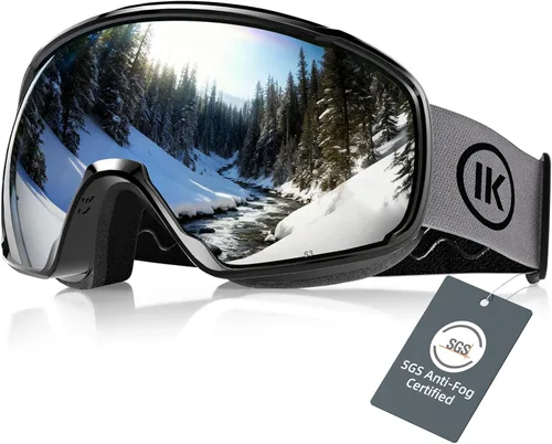 Miniatura 13 de Innerking OTG - Gafas de esquí aprobadas por SGS, para usar sobre gafas de nieve, snowboard, invierno, antivaho para adultos, jóvenes, hombres