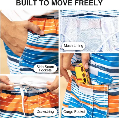 Miniatura 25 de Kanu Surf Traje de baño Yolo de secado rápido UPF 50+ para niños