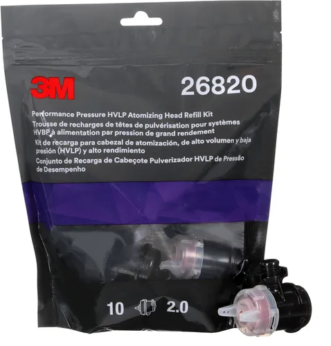Miniatura 28 de 3M Performance Gravity HVLP Kit variado de cabezales atomizadores, 26730, tamaños 1.2, 1.3, 1.4, 1.6, 1.8, 2.0, para usar pistola pulverizadora