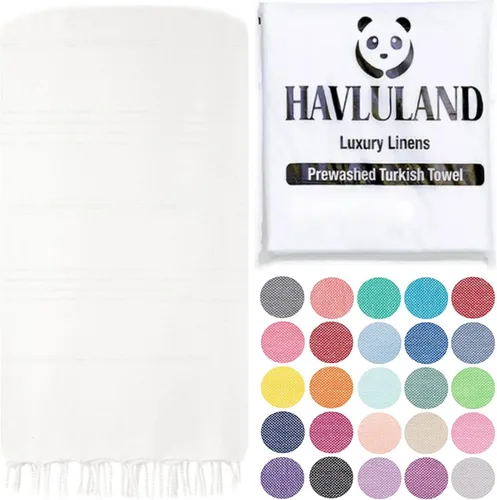 Miniatura 37 de Havluland - Juego de toallas de baño (100 % algodón turco)