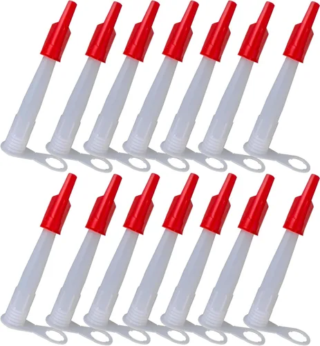 Paquete de 12 tubos de extensión de boquilla de calafateo con tapa boquilla de extensión de calafateo, boquilla de extensión de pistola de calafateo