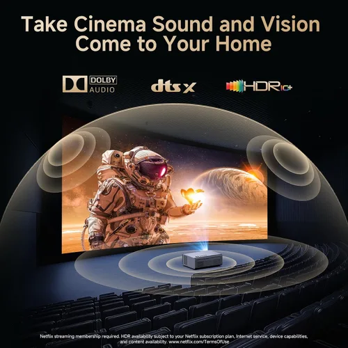 Miniatura 3 de Proyector 4K con aplicaciones integradas, enfoque automático de 1500 ANSI y 6D Keystone Dolby Audio Kogata Proyector inteligente con WiFi 6