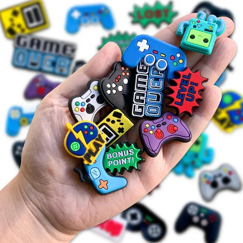 Miniatura 5 de Euphaglaia 25 35 dijes de videojuegos para decoración de zapatos de zueco, accesorios para niños, niños, adultos, hombres, recuerdos de fiesta