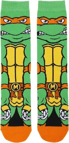 Miniatura 2 de Bioworld Teenage Mutant Ninja Turtles Animigos Mens Crew Socks