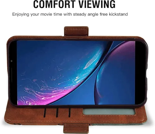 Miniatura 3 de Asuwish Funda compatible con Hot Pepper Serrano 3 y protector de pantalla de vidrio templado, correa de muñeca de cuero, soporte para tarjetas