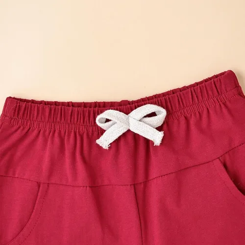 Miniatura 59 de Ropa para bebé niño pequeño, trajes de verano de manga corta, camiseta de retazos y pantalón con bolsillo, conjunto de 2 piezas, 12 meses a 4 años