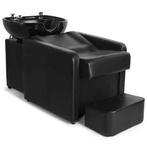 Artist hand Sillón de lavabo con pedal de pie, reposacabezas para spa, salón de belleza