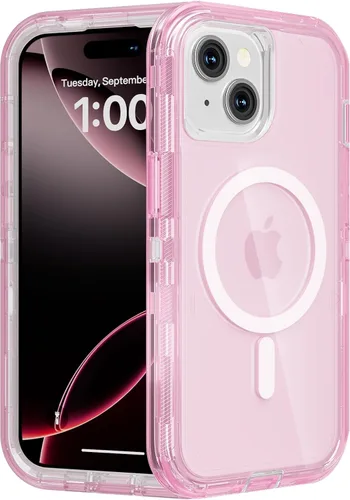 Miniatura 54 de Follaroma para iPhone 17 Pro Max, Funda Compatible con MagSafe, Funda Magnética Transparente de Doble Capa, Funda Resistente Anti-Caída y a Prueba