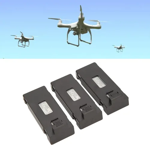 Miniatura 4 de RiToEasysports Kit de batería de litio para aviones RC de 3 piezas, batería de litio RC Drone para E88 E88Pro LS E525 E525 Pro (1800 mAh)