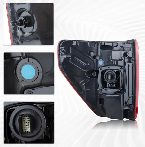 Miniatura 4 de Conjunto de lámpara trasera LED con punto ciego (módulo no incluido) compatible con Ford F150 F-150 King Ranch/Lariat/Limited/Platinum 2021-2023