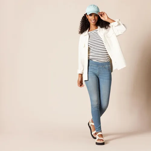Miniatura 5 de Tienda Essentials Jegging elástico de tiro medio para mujer (disponible en tallas extragrandes)