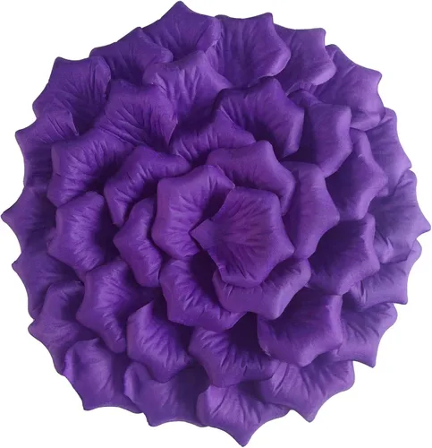 Miniatura 18 de ATFL Pétalos de rosa negros de 0.9 libras, 5000 pétalos de flores falsas negras para bodas, pétalos de flores para noche romántica para él, pétalos