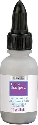 Miniatura 6 de Liquid Sculpey Arcilla Líquida de Polímero para Hornear, Plata, Botella de 1 oz, Ideal para Joyería, Fiestas, Bricolaje, Medios Mixtos, Calcomanías