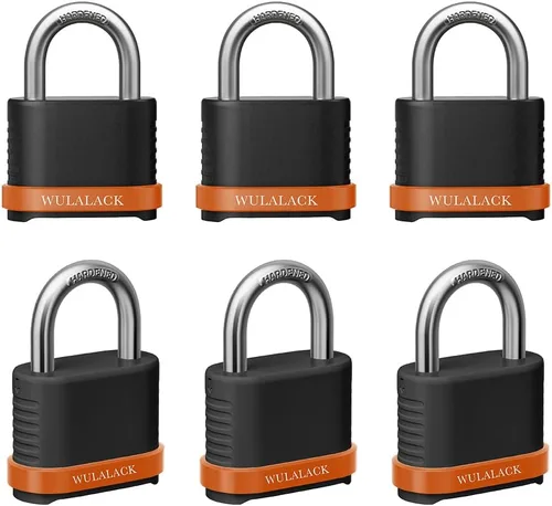 WULALACK Candado de Combinación de 4 Dígitos de Servicio Pesado, Candado de Combinación Resistente a la Intemperie para Uso Exterior – Adecuado para