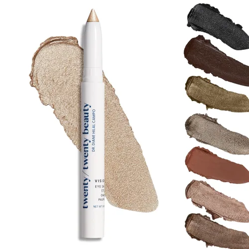 Miniatura 14 de twenty/twenty beauty Visionary - Lápiz de sombra de ojos en crema brillante, seguro para ojos sensibles, desarrollado por oftalmólogos, vegano, De