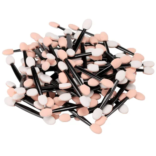 Miniatura 5 de Akstore Aplicador de esponja desechable de doble cara para sombra de ojos, brochas de maquillaje (30PCS-negro)