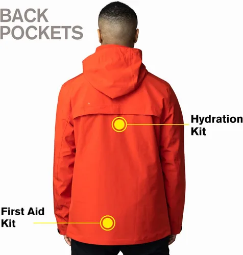 Miniatura 5 de Apricoat Adventure 2.0 - Chaqueta de invierno cálida aislada, con capucha, impermeable y resistente al viento para viajes, senderismo, senderismo