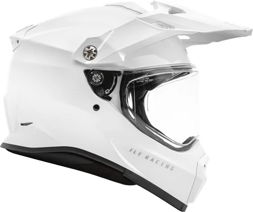 Miniatura 4 de Fly Racing Casco Trekker sólido (blanco, talla XL)