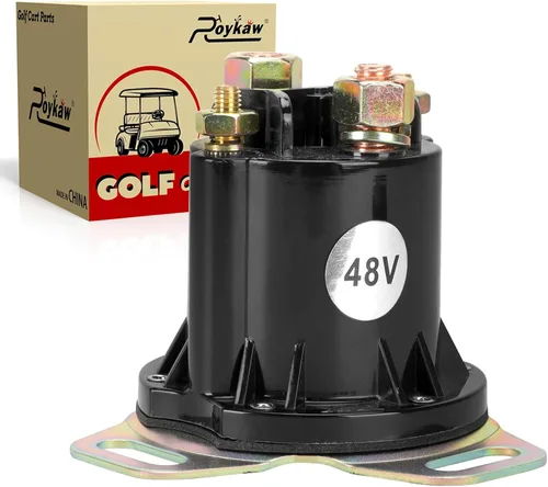 Roykaw Solenoide de carrito de golf 48 voltios 150A 4 terminales para 48 voltios EZGO RXV 2008 en adelante carrito de golf eléctrico, OEM #