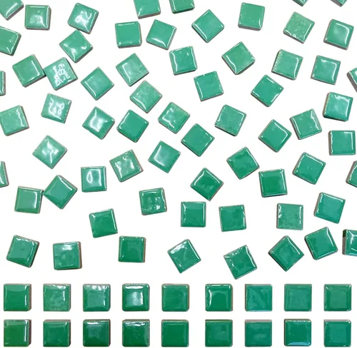 Miniatura 14 de 50 azulejos de mosaico negros para manualidades, azulejos de cerámica de 1 pulgada, colores surtidos, suministros de proyectos de mosaico