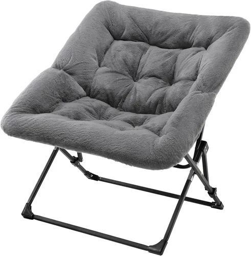 Miniatura 13 de OAKHAM Cómoda silla para adultos, suave piel sintética plegable para dormitorio, sala de estar, dormitorio, silla de lectura flexible