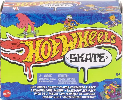 Miniatura 6 de Hot Wheels Skate - Zapatos para diapasones y patinaje, 2 recipientes de sabor con 2 tablas exclusivas y 1 par de zapatos extraíbles en contenedores