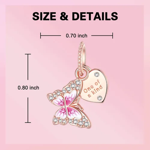 Miniatura 34 de Dije de girasol con diseño de estrella y luna y elefante para pulsera, collar de plata de ley 925, dijes de corazón de amor para mujer, regalo