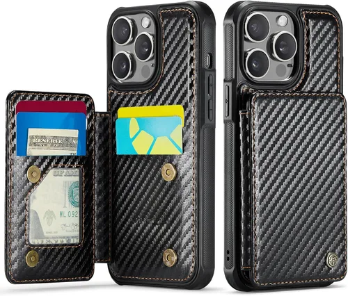 Miniatura 92 de Vinich Funda tipo cartera para iPhone 11 con tarjetero, bloqueo RFID, ranuras de crédito, función atril, a prueba de golpes, para iPhone 11 de 6.1