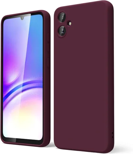 Miniatura 53 de oakxco Funda para teléfono Samsung Galaxy A12 con agarre de silicona líquida, linda delgada fina suave cubierta de gel de goma TPU lisa para mujeres