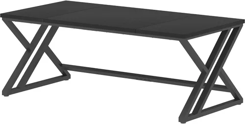 Miniatura 9 de LVB - Escritorio para computadora negro de 70.8", escritorio grande industrial para PC, escritorio de estudio para oficina en casa, escritorio Roble