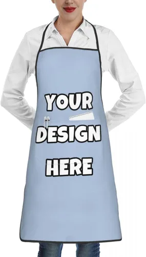 Miniatura 15 de Delantal personalizado con logotipo de imagen, nombre de texto, delantales de cocina personalizados para chef para hombres y mujeres