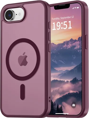 Miniatura 132 de vnnink para iPhone 12 y iPhone 12 Pro, funda de teléfono celular translúcida con protección contra caídas de grado militar, mate magnética