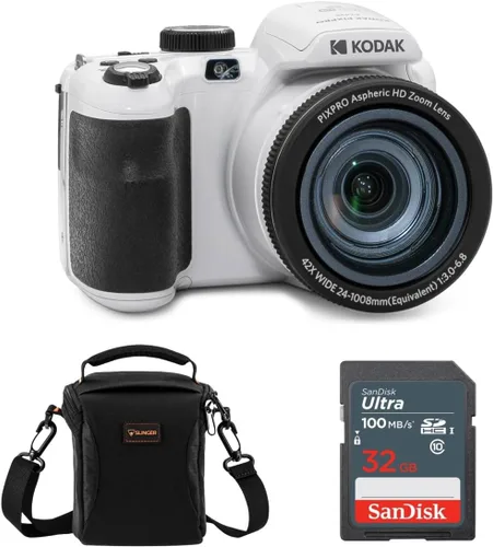Miniatura 11 de Kodak PIXPRO AZ425 Astro Zoom - Cámara digital Full HD de 20 MP, color rojo, paquete con tarjeta de memoria de 32 GB y bolsa