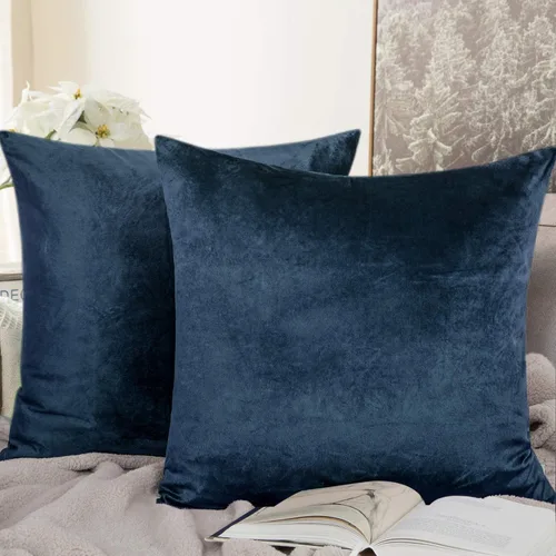 Miniatura 31 de NTBAY - Fundas de almohada de terciopelo con cierre para niños pequeños, 2 unidades, acogedoras, de lujo, de franela y felpa, para viajes, 33 x 46