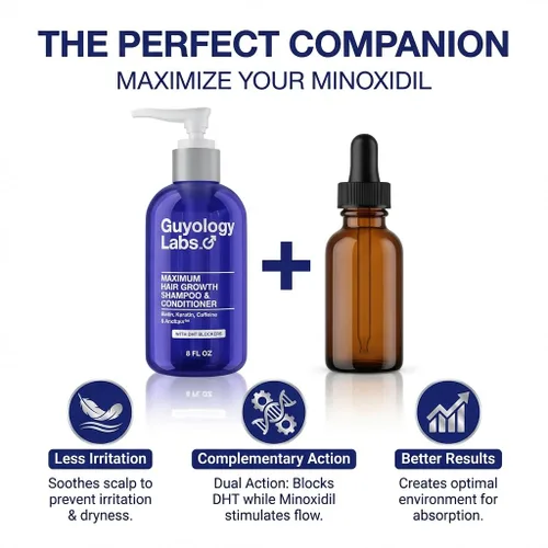 Miniatura 5 de Champú y acondicionador para el crecimiento del cabello para hombres y mujeres Bloqueador DHT para la pérdida y el crecimiento del cabello