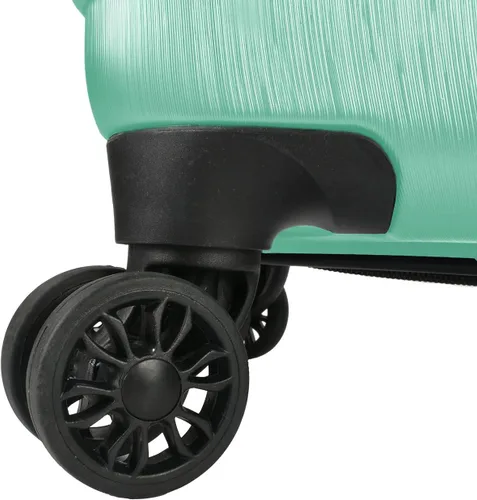 Miniatura 8 de U.S. Traveler Boren - Maleta de viaje de policarbonato resistente con 8 ruedas giratorias, asa de aluminio