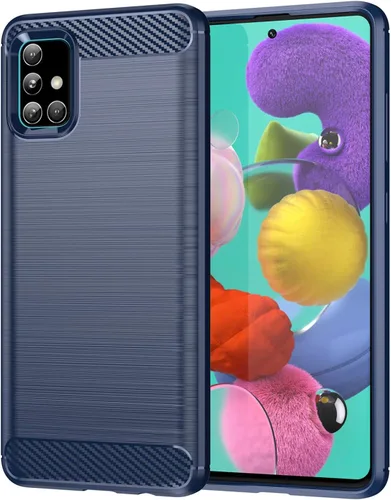 Miniatura 21 de Funda EUAGVQY para Samsung A70 Galaxy A70, Funda de Fibra de Carbono de TPU Blanda Antideslizante Duradera y Ligera, Funda Protectora para Samsung