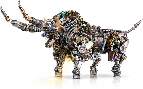 Rompecabezas de metal 3D para adultos, kits de modelo de metal bisonte, rompecabezas de metal 3D, toros mecánicos, bloques de construcción, montaje