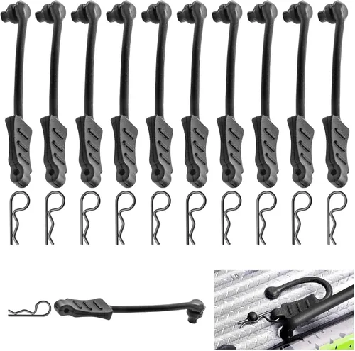 20 clips de cuerpo de automóvil Hobbypark Micro RC y lengüetas de retención R Pines para escala 1/24 1/28 1/36 Mini coches SCX24 FCX24 Gladiator
