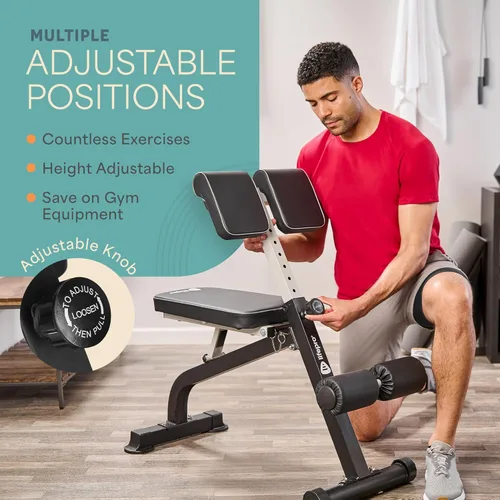 Miniatura 3 de LifePro SculptTrainer Roman Chair with 330 lb Capacity — Incline Adjustable Hyperextension Bench for All-in-One Body Workout — Foldable Home Gym