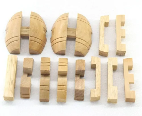 Miniatura 2 de Rompecabezas de madera entrelazado hecho a mano, rompecabezas de lógica, rompecabezas de lógica de bloqueo intelectual, juguete de montaje