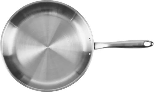 Miniatura 2 de Sartén de acero inoxidable de 5 capas, revestida completa de 5 capas, cepillada, sartén de inducción, apta para horno, apta para lavavajillas