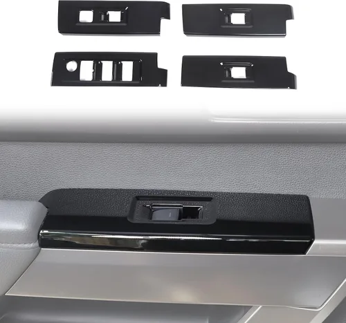 Miniatura 17 de Cubierta protectora para panel de botón de elevación de ventana de puerta de automóvil compatible con Toyot@Tundra/Sequoia 2022-2024, cubierta