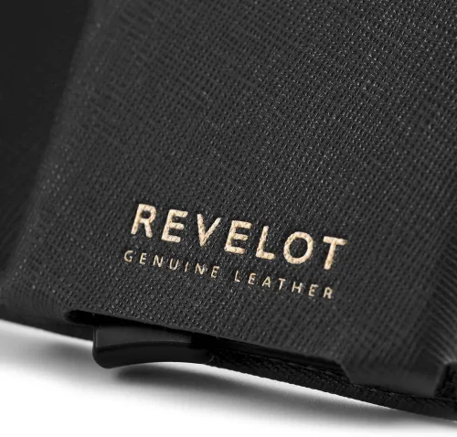 Miniatura 4 de REVELOT Cartera para tarjetaspiel auténtica con bloqueo RFIDW1, Negro -, Moderno