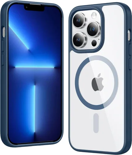 Miniatura 780 de FNTCASE Funda para iPhone 13 Pro-Max: Fundas magnéticas transparentes compatibles con Magsafe Slim anti amarillamiento protección contra caídas