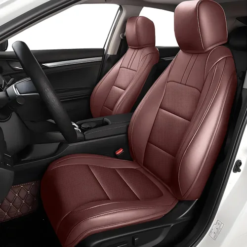 Miniatura 27 de AOMSAZTO Funda de asiento de coche para Mazda 3 2019 2020 2021 2022 2023 2024 2025 2026 – Juego completo de fundas de asiento de piel sintética
