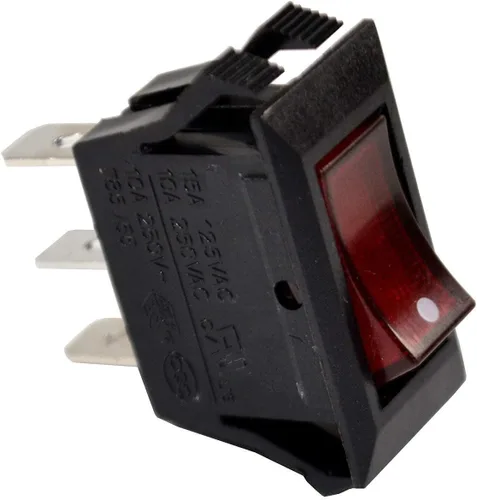 Miniatura 4 de HQRP Interruptor basculante iluminado rojo encendido y apagado compatible con la máquina de palomitas de maíz Great Northern Princeton Popper NF1044