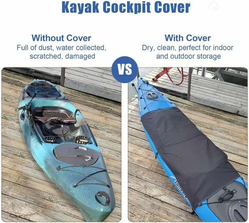 Miniatura 5 de Explore Land Cubierta universal impermeable para cabina de kayak, cubierta de sello para cabina de kayak para interior y exterior, regular de 44 x
